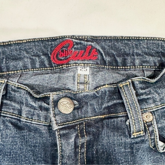 Blue Cult Flare Bell Bottom Dark Wash Jeans - Picture 2 of 7